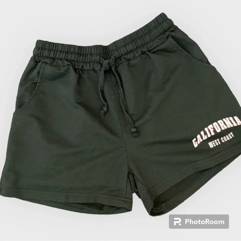⚡️California West Coast Black Drawstring Comfy Shorts ~ Size S ⚡️